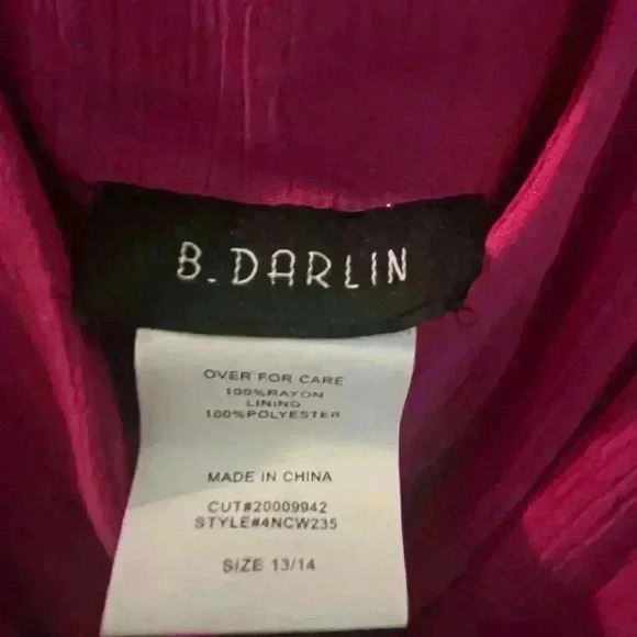 B Darlin Fuchsia Pink Dress - Picture 5 of 8